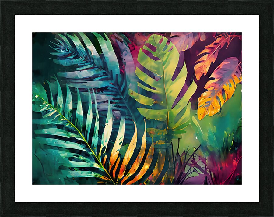 Tropical Palms IV Picture Frame print