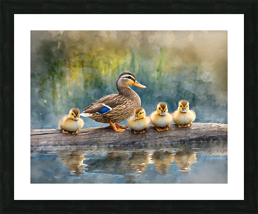 The Mallard Family Portrait Impression et Cadre photo