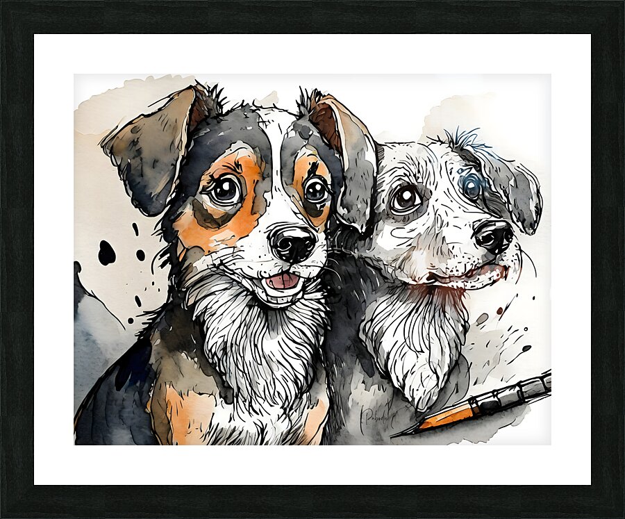 Puppy Pals Picture Frame print