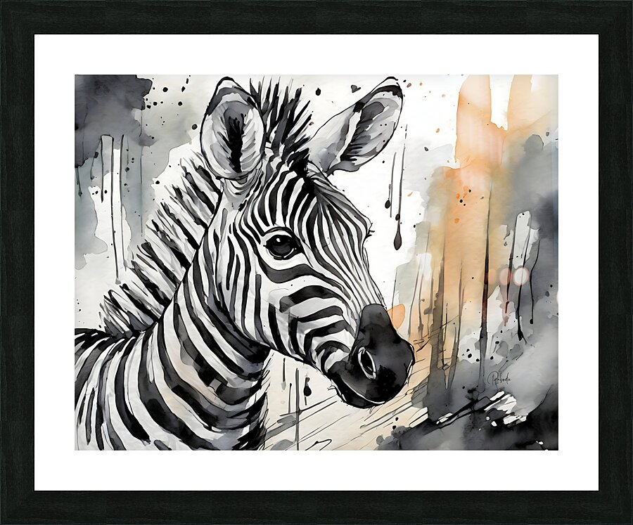 Zany Zebra Impression et Cadre photo
