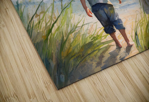 Toddlers Discovering The Beach Pabodie Art puzzle