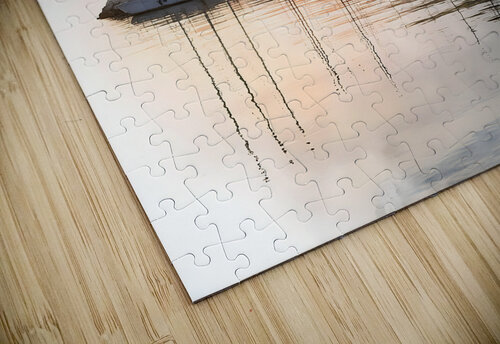 French Riviera Shoreline Reflections Pabodie Art puzzle