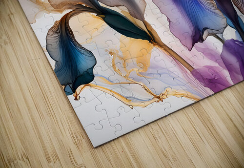 Iris Golden Petals Pabodie Art puzzle