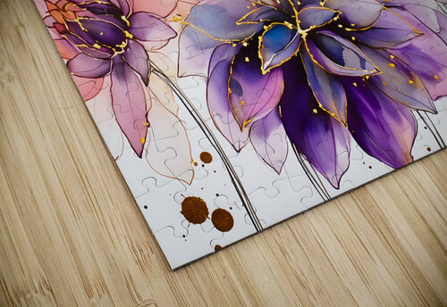 Dahlias Study I Pabodie Art puzzle