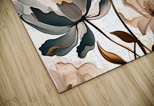 Golden Peonies Pabodie Art puzzle