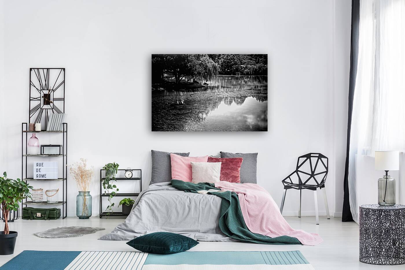 Willow Water Reflections Reproduction