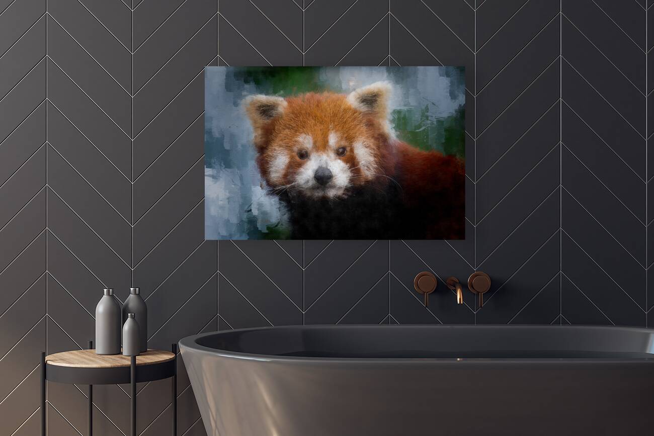 Red Panda Portrait Reproduction