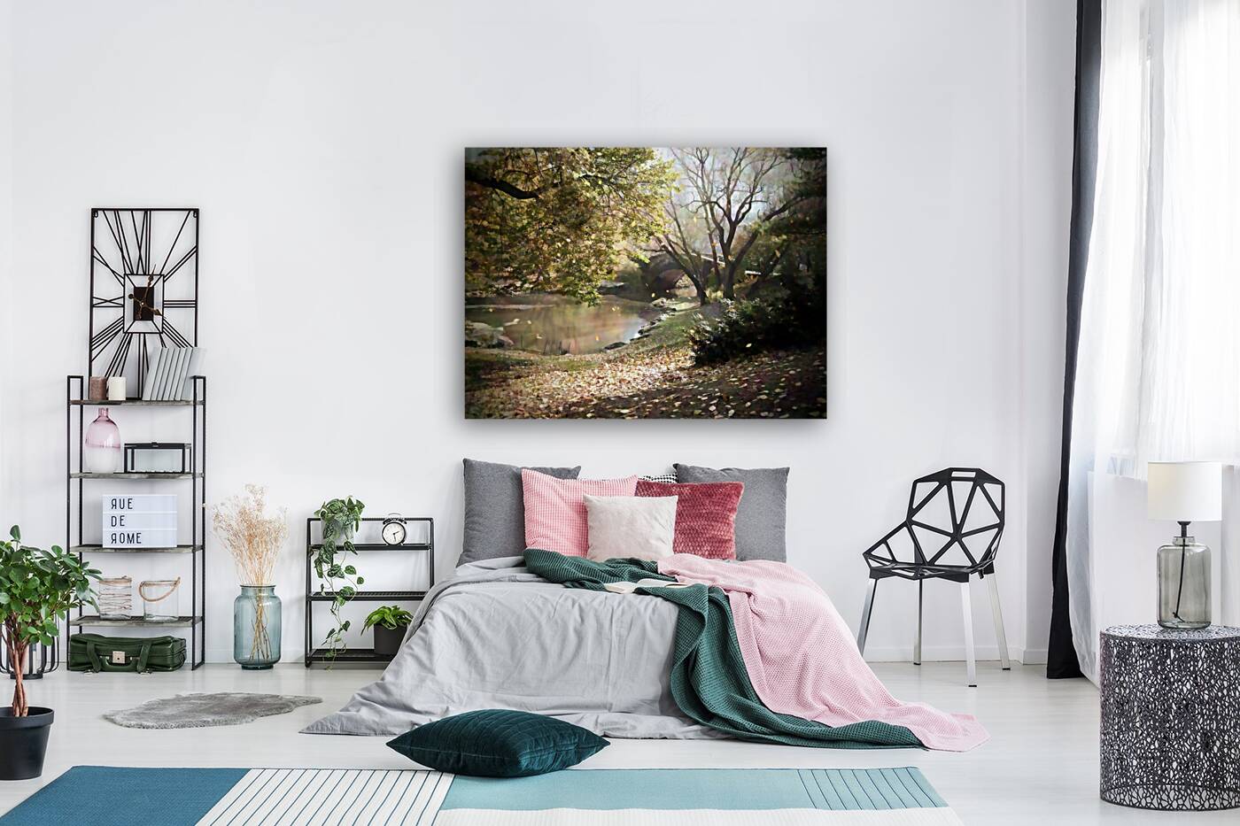 The Grassy Bank Along The Bridge Reproduction