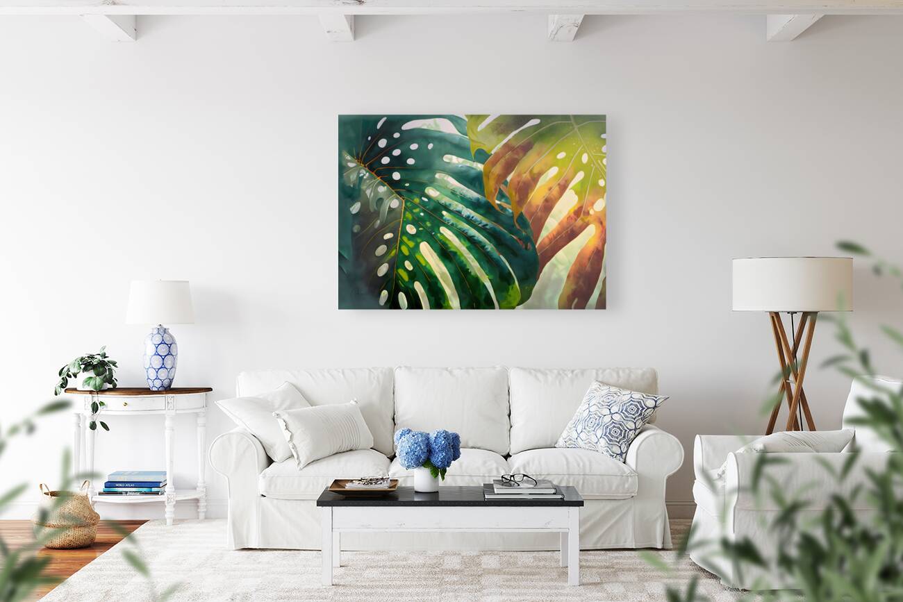 Philodendron Fronds I Reproduction