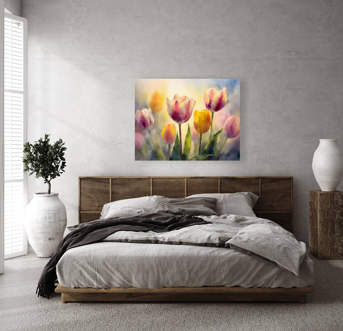 Luminous Tulips Reproduction