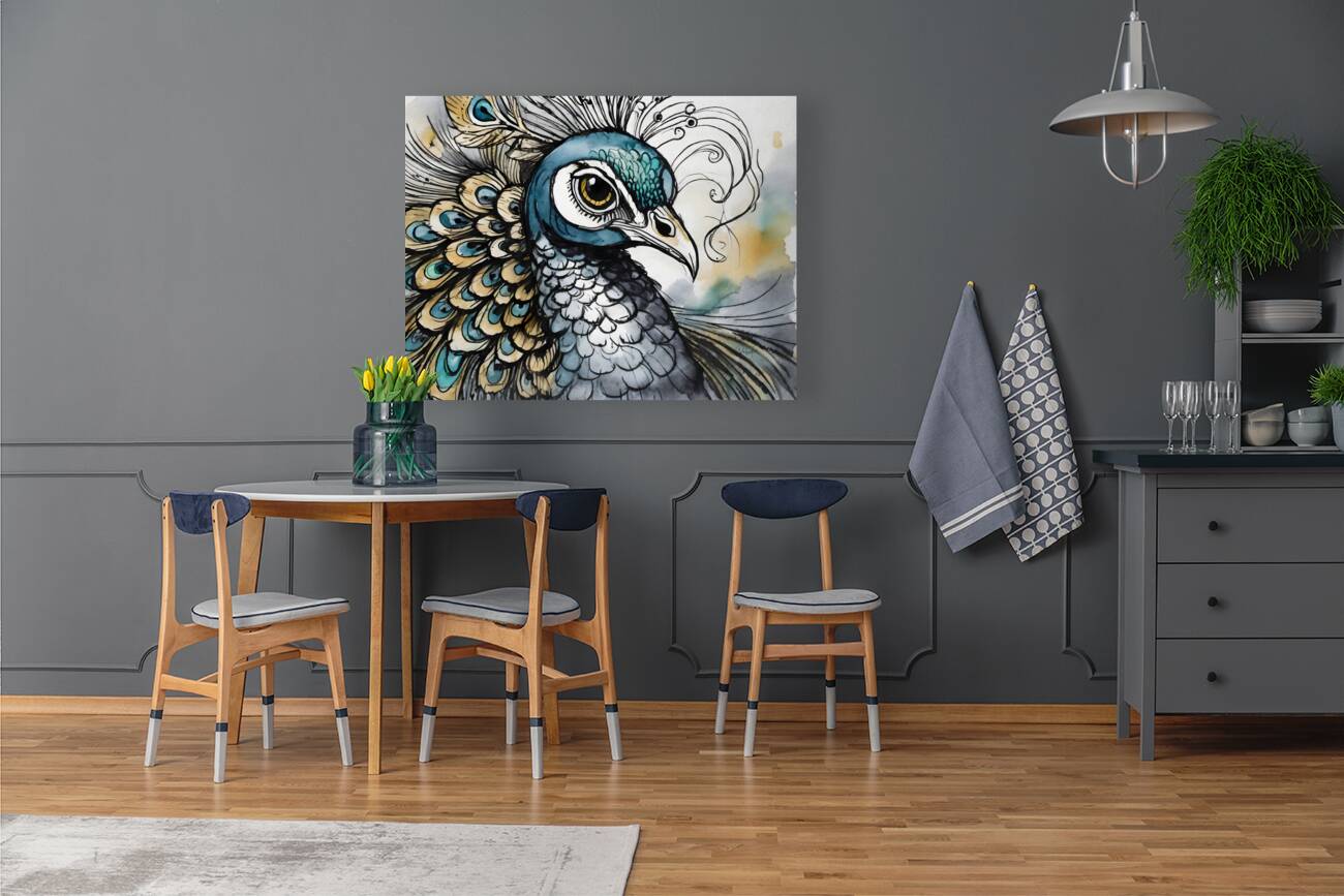 Preening Peacock Reproduction