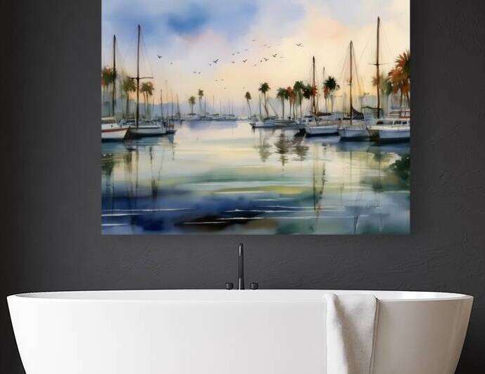 The Harbour Marina by Pabodie Art