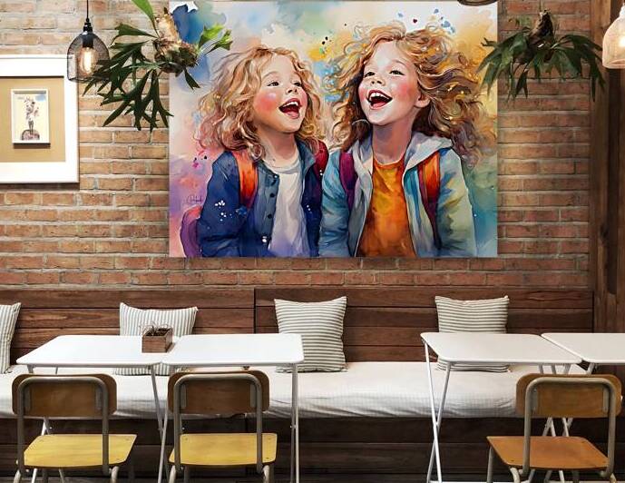 The Sound of Children Laughing by Pabodie Art