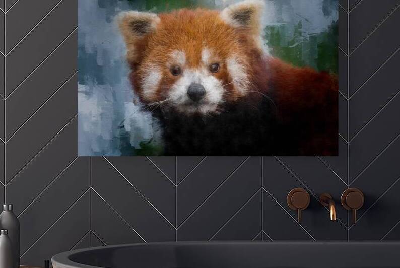Red Panda Portrait Reproduction