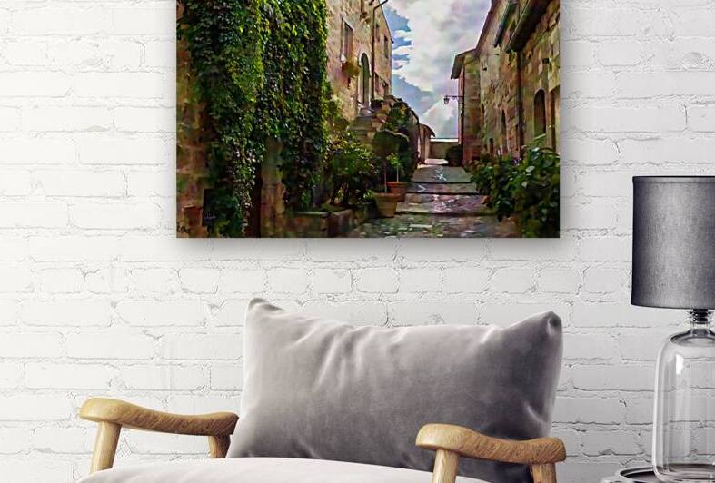 Cobblestone Steps and Stones to the Sky by Pabodie Art