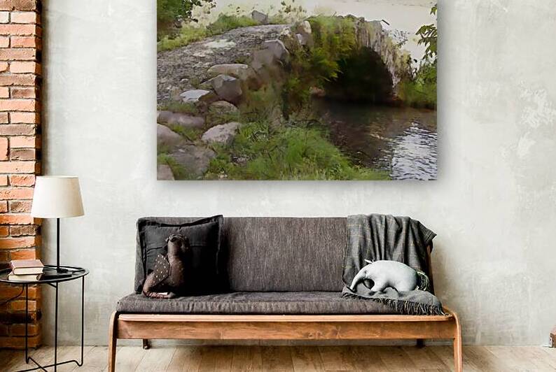 Cobblestone Arched Foot Bridge Reproduction
