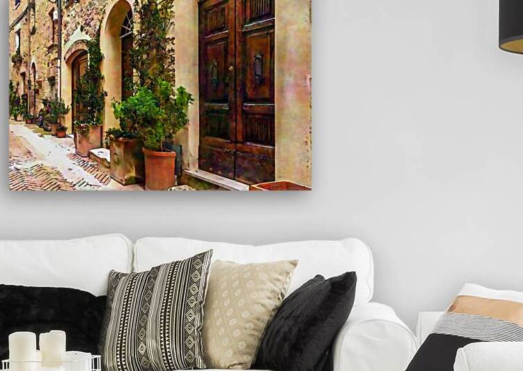Stone Arched Doors Along the Way by Pabodie Art