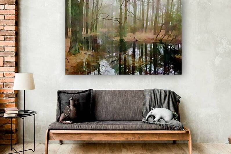 Meandering Backwater Swampy Reflections by Pabodie Art