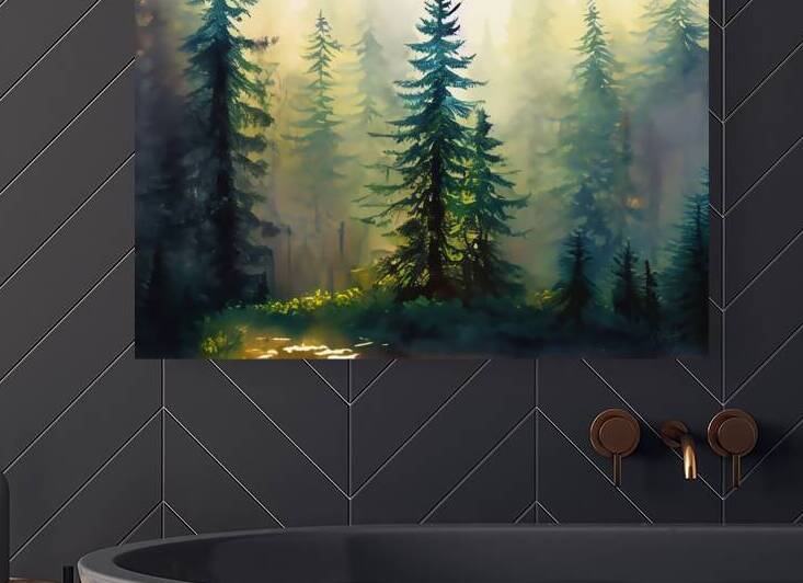 Fir Tree Forest by Pabodie Art