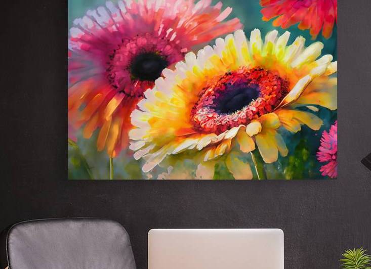 Gerbera Daisies I by Pabodie Art