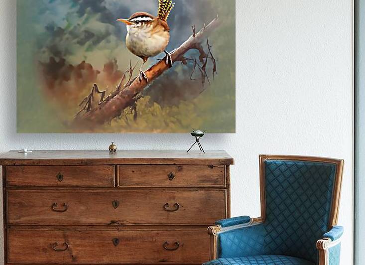 Sweet Carolina Wren by Pabodie Art