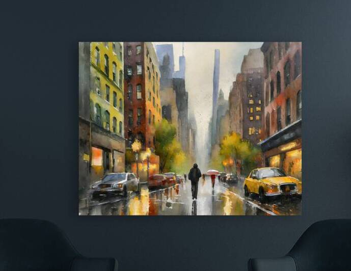 Rainy Day in Manhattan by Pabodie Art