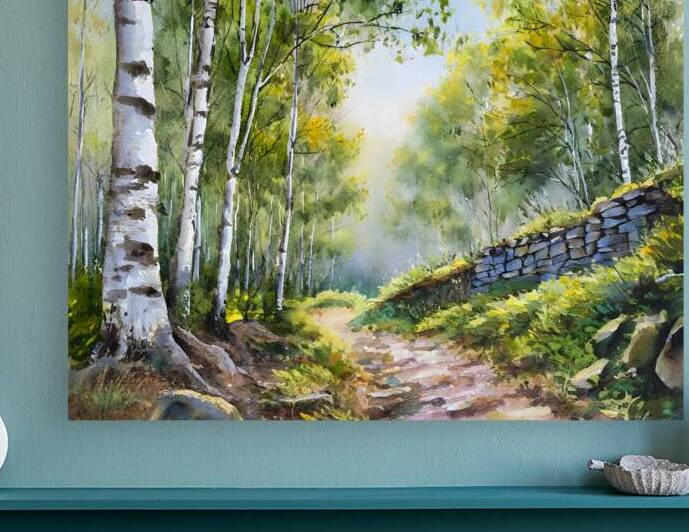 Path Through The Birches by Pabodie Art