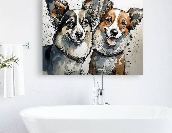 Barking Besties by Pabodie Art