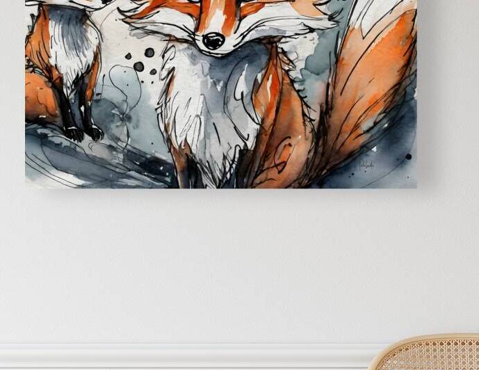 Foxy Friends by Pabodie Art