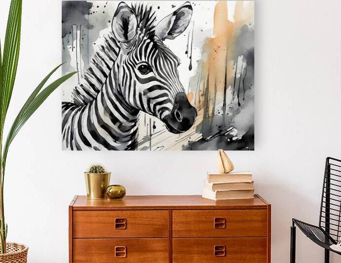 Zany Zebra by Pabodie Art