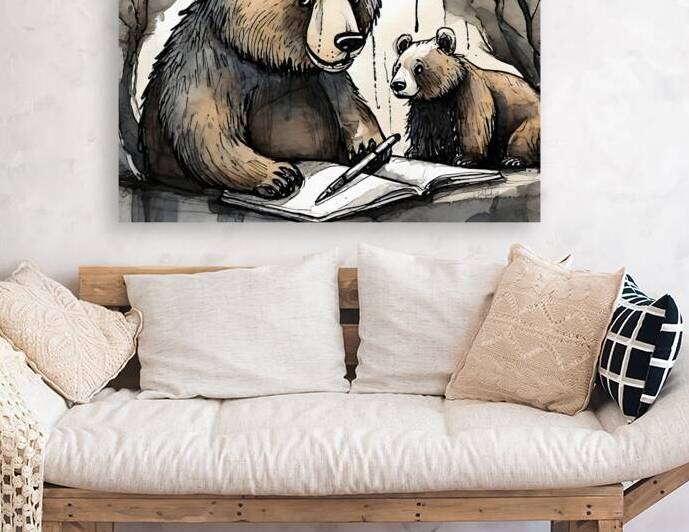 Bedtime Story Bears by Pabodie Art