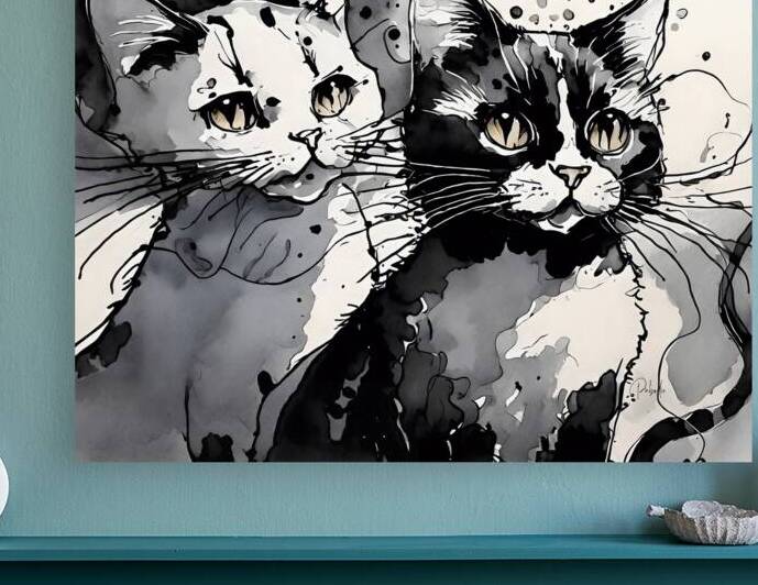 Two Fine Felines by Pabodie Art