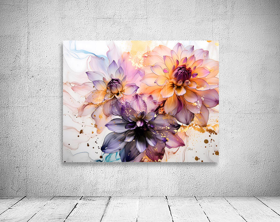 Dahlias Study II Wall Preview