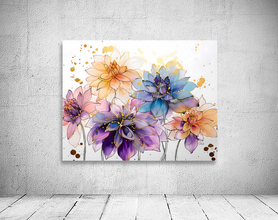 Dahlias Study I Wall Preview