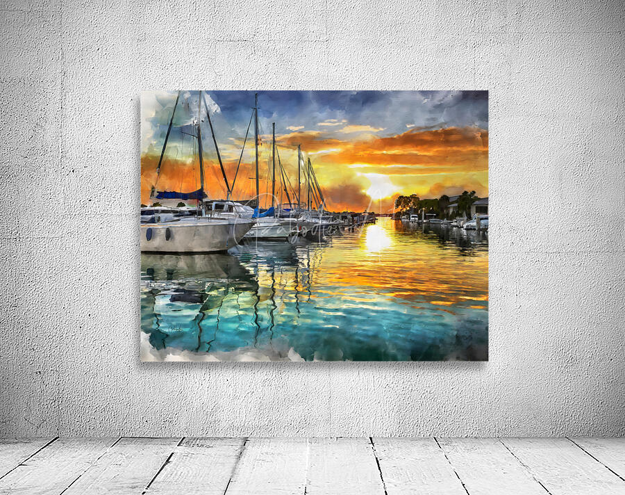 Vermilion River Sunset Wall Preview