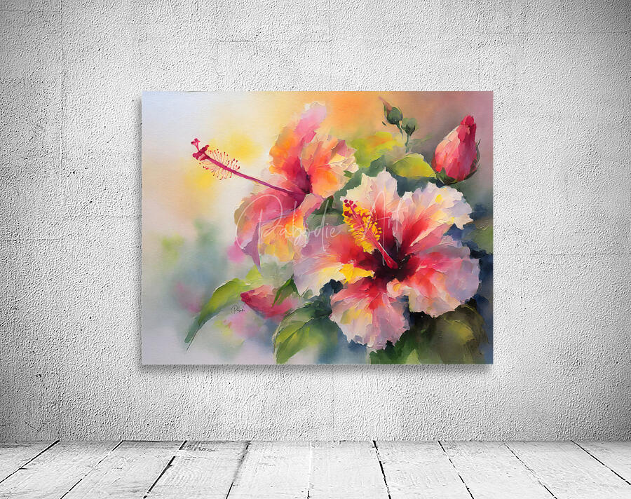 Just For Today Hibiscus Wall Preview