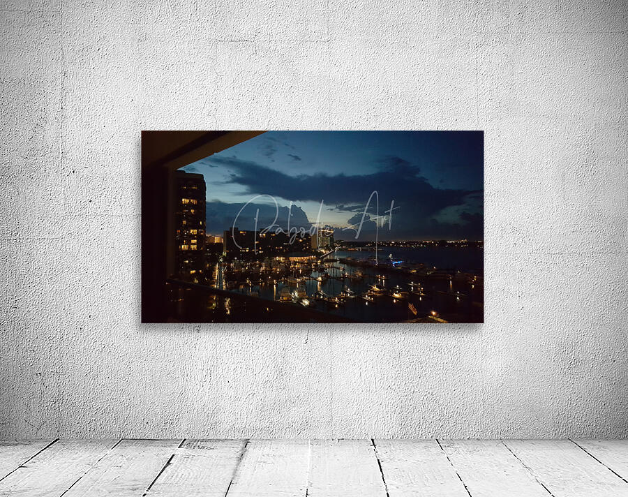 Night Lights at the Marina Wall Preview