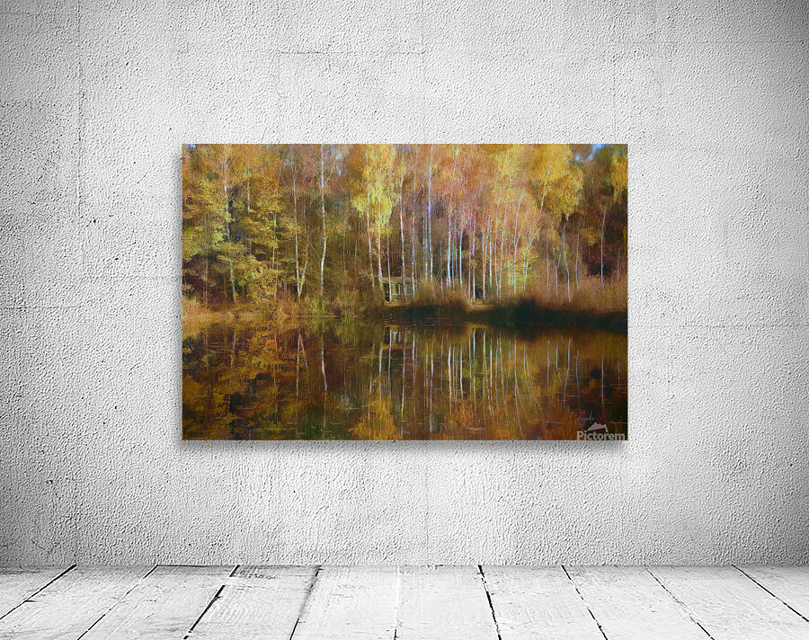 Birch Cabin Lake Reflections Wall Preview