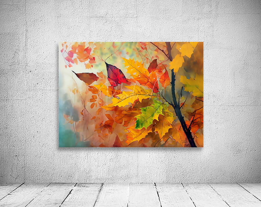 Fall Leaves in the Mist Wall Preview