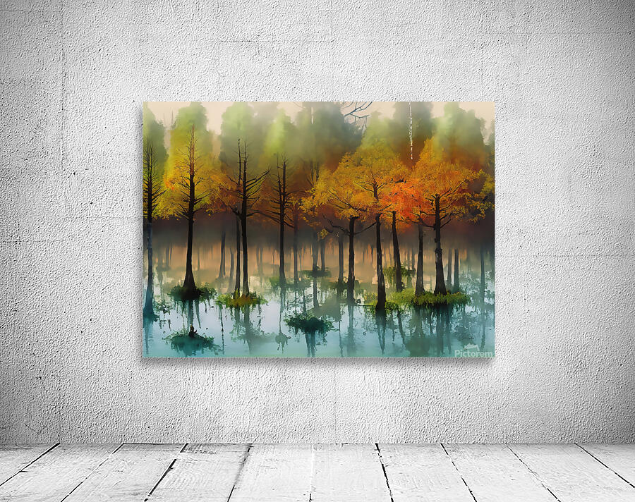 Cypress Trees in the Swamp II Wall Preview