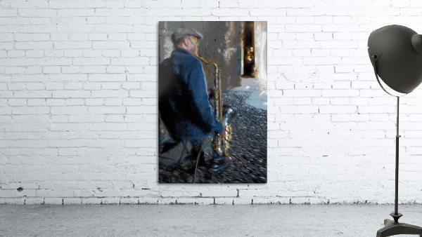 Saxophone player Wall Preview