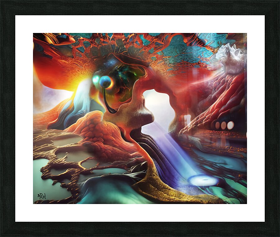 Primordial Illumination Picture Frame print