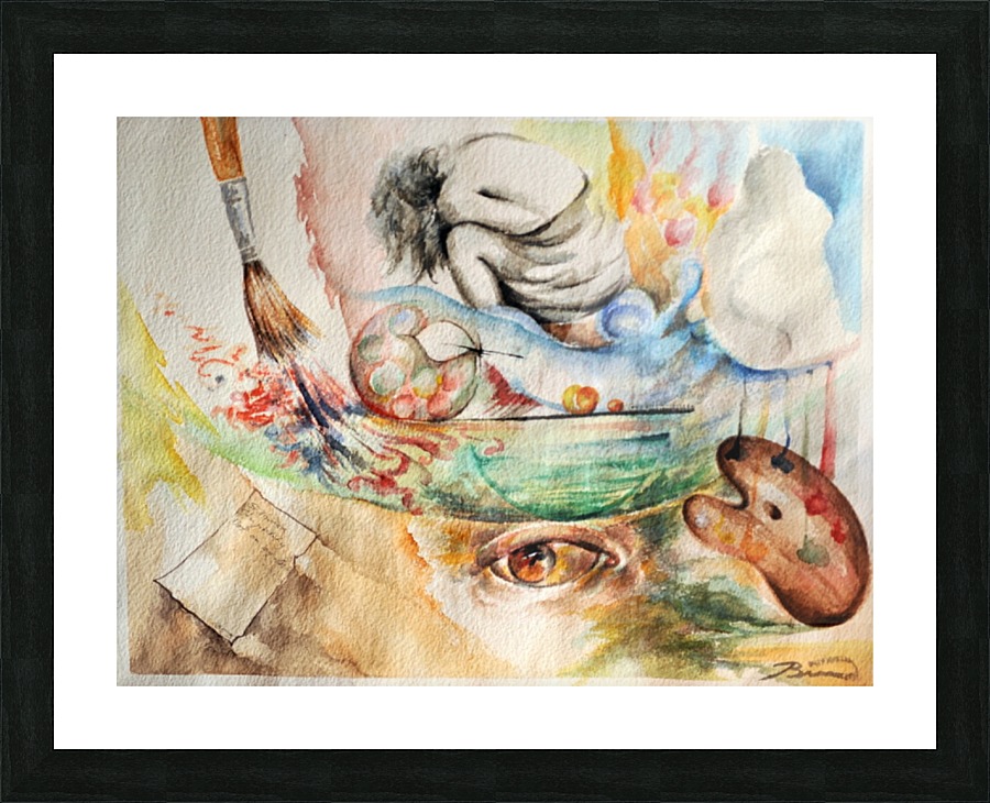 clean your head out .. Picture Frame print
