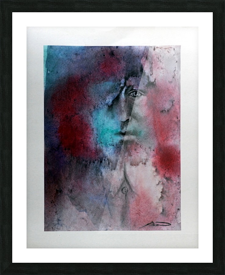 environment splitted... Picture Frame print