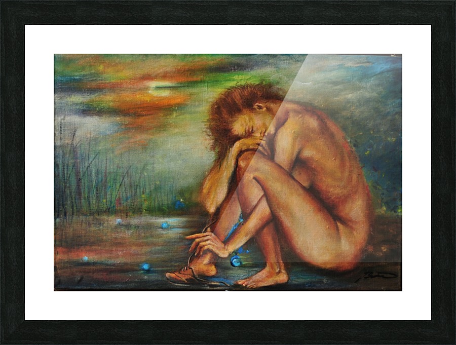 alone...43x64cm Picture Frame print