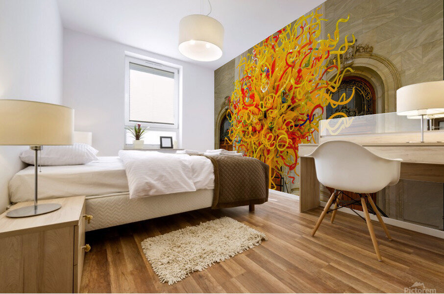 Le soleil de Chihuly Mural print