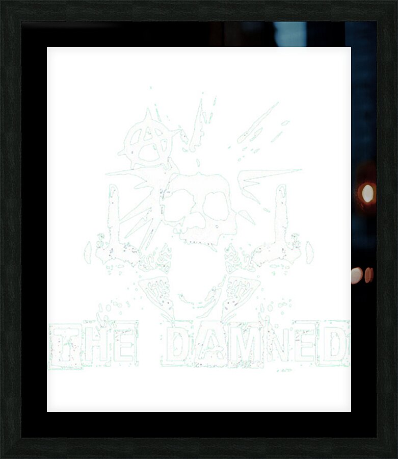 The Damned 45 Picture Frame print
