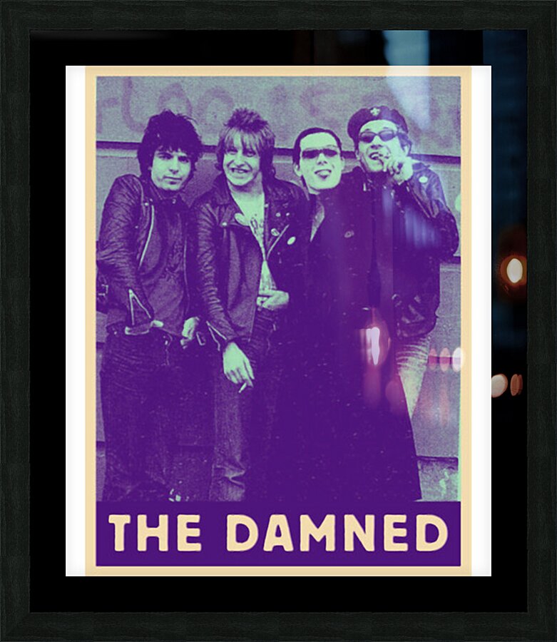 The Damned 4 Picture Frame print
