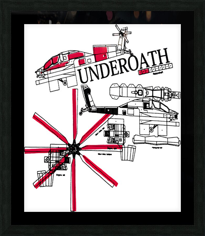 Underoath 25 Picture Frame print