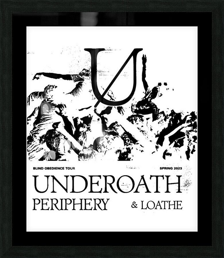 Underoath 36 Picture Frame print